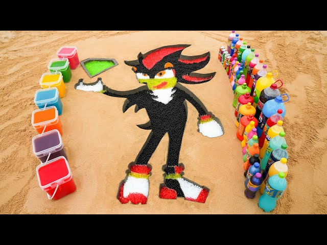 How to make SONIC 3 with Orbeez and Big Coke, Fanta, 7up, Pepsi vs Mentos & Popular Sodas