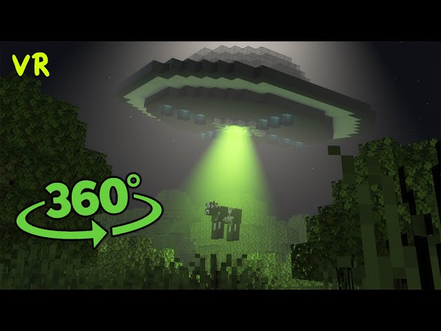 👽Alien Abduction 360° Video - Minecraft VR || UFO