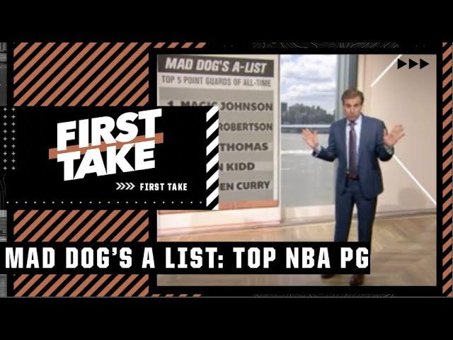 Mad Dog Russo's A-List: Top 5 Point Guards of all time 👀 | First Take