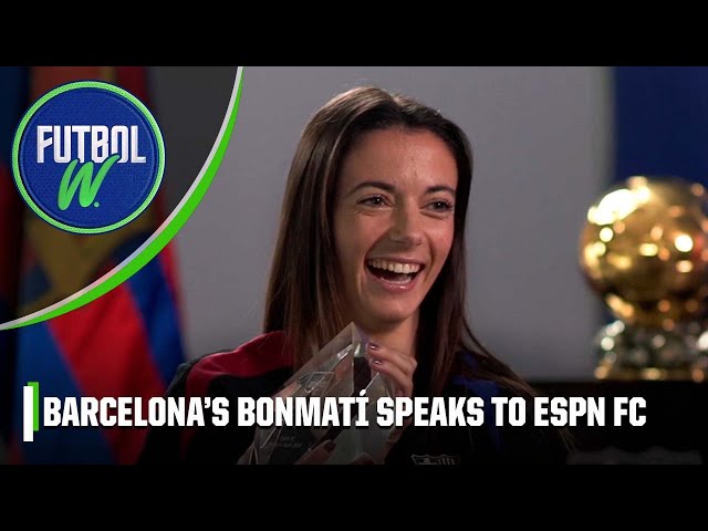 Aitana Bonmatí EXCLUSIVE! Winning Ballon d’Or at Barcelona, admiring the NWSL & more! ESPN FC