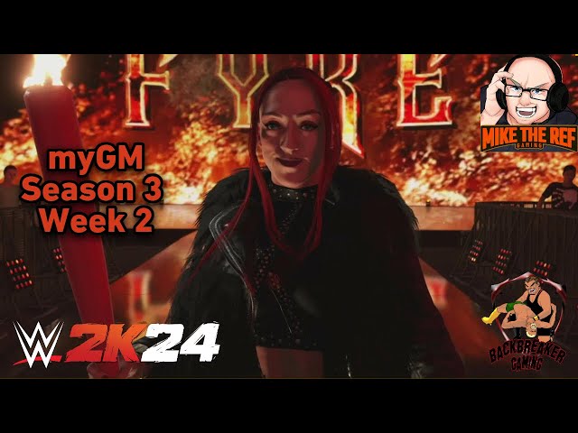 HEYMAN HUNTING: Ref Books myGM Season 3 Week 2 (WWE 2k24)