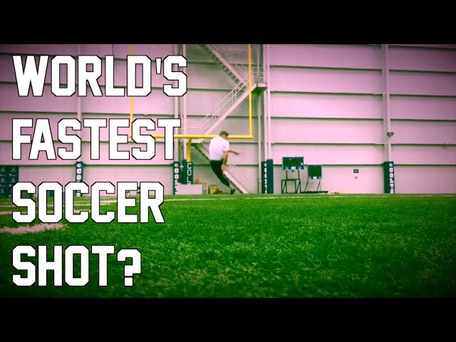 Pat McAfee Kicks World's Fastest Soccer Shot?