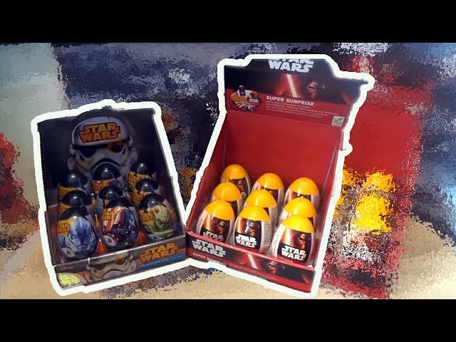 18 Star Wars Surprise Eggs Opening Darth Vader Kylo Ren Stormtroopers #95