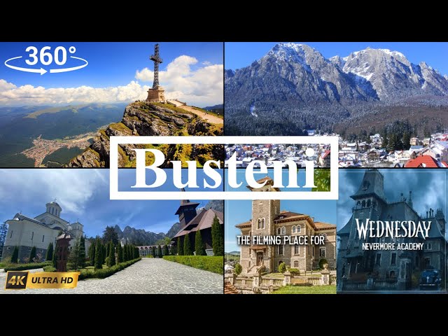 Discover Bușteni Romania in 360 VR | Bucegi Mountains Walking Tour