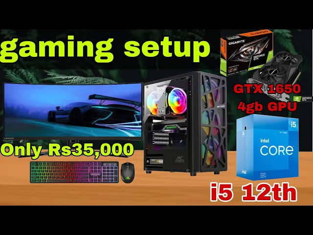 HOW TO BEST GAMING PC BUILD MID BAJAT ONLY RS35,000 I5 12TH AND GTX1650 4GB GPU GTA5 #pcbuild