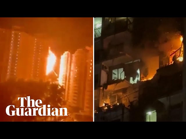 Footage captures moment of explosion at residential building near Moscow