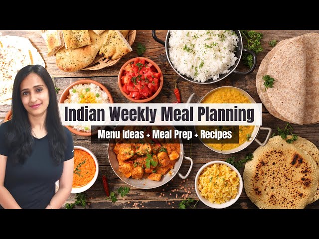 Indian Weekly Meal Planning | Full week Menu Ideas, Preparations & Recipes! Vegetarian Meal Plan-1