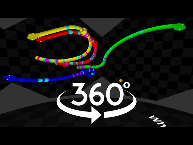 The Gold Battle 7 - 360° Snake Race in Algodoo & Unity