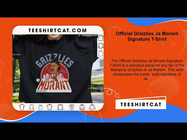 Official Grizzlies Ja Morant Signature T-Shirt