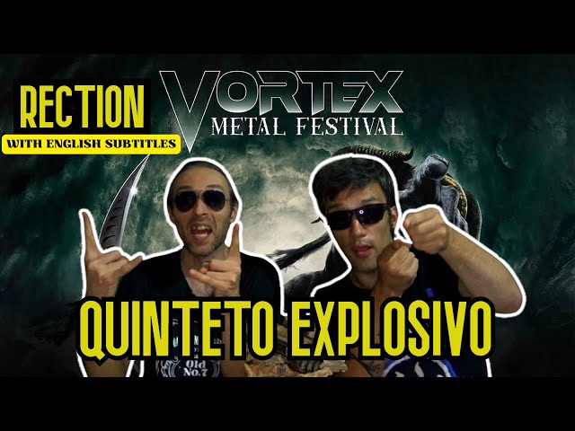 QUINTETO EXPLOSIVO - "Loucura Cósmica" (Official Video) | Vortex Metal Festival Reaction