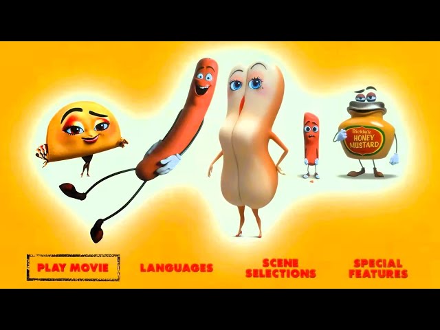 SAUSAGE PARTY (2016) Blu-ray Movie Menu presentation