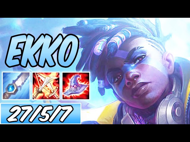 S+ TRUE DAMAGE EKKO JUNGLE DARK HARVEST 40% CDR | 50k DMG | Best Build & Runes | League of Legends