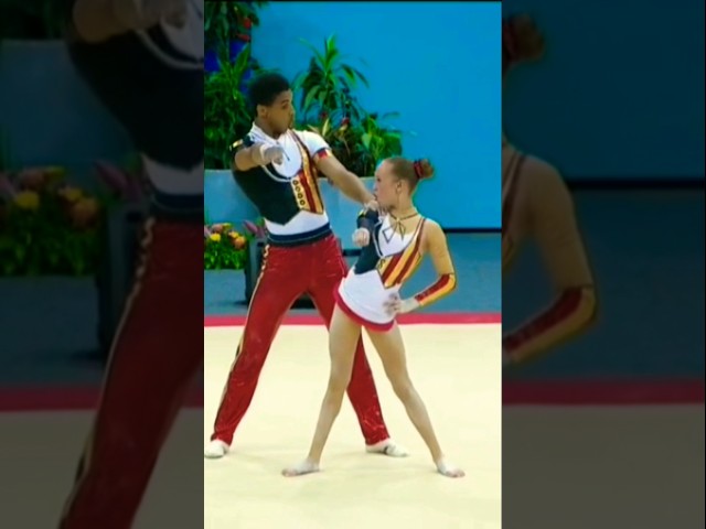 "Unforgettable Gymnastics Pair#shortsvideo