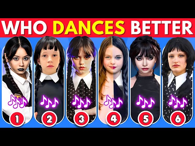 Who Dances Better? Wednesday Dance Edition 🖤💃 Salish Matter, Elsa, Like Nastya, Skibidi, Diana