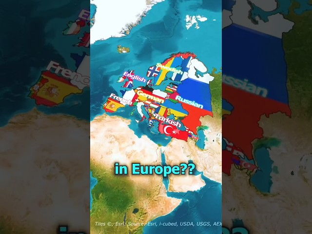 Europe's Largest Language???🇩🇪🇷🇺🇬🇧