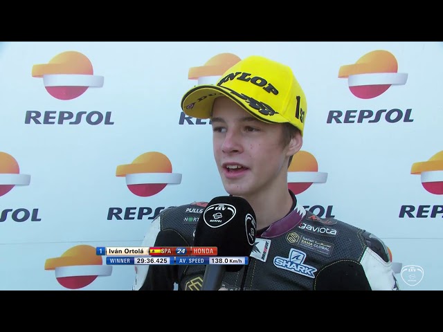 Interview Iván Ortola winner race European Talent Cup Championship Valencia (Spanish)