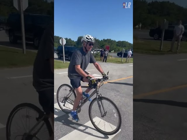 How Joe Biden Crashed his Bike #shorts