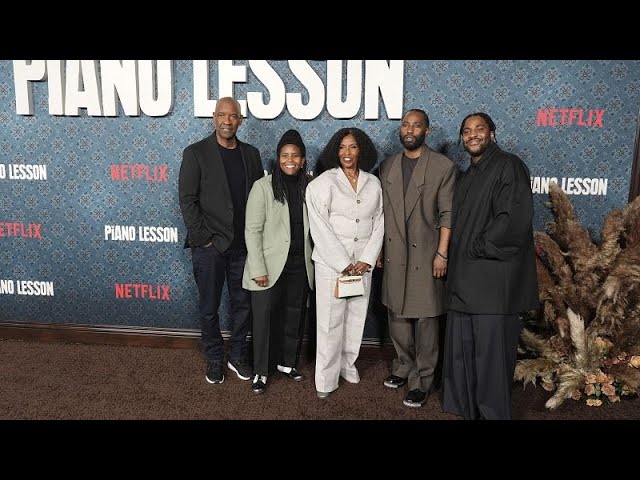 Denzel Washington and wife support son at premiere of