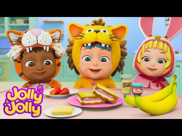 🥪🥪🥪Peanut Butter & Jelly, Do you like broccoli + More Food Songs | Jolly Jolly Learn and Play