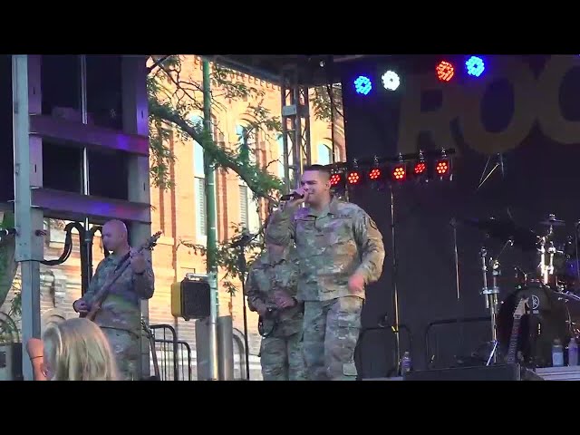 Rock band in uniform headlines 'Military Appreciation Night' at Summer Nights