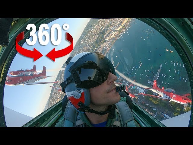 Akrobatik-Flug: Fliege mit dem PC-7 TEAM über das Züri Fäscht 2019 (Zürich) I 360-Grad-Video