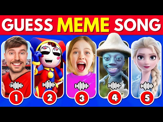 GUESS MEME & WHO'S DANCING 🎤🎵🔥 | Lay Lay, King Ferran, Salish Matter, MrBeast, Skibidi Toilet, Elsa