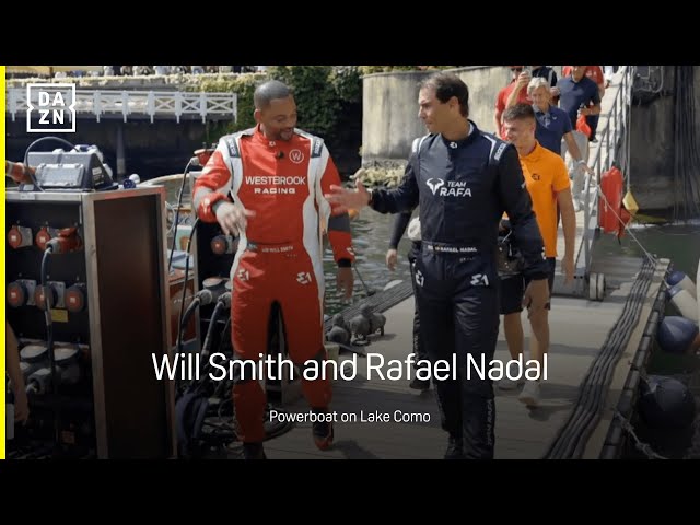 Will Smith and Rafael Nadal powerboat during E1 Series Lake Como | Highlights