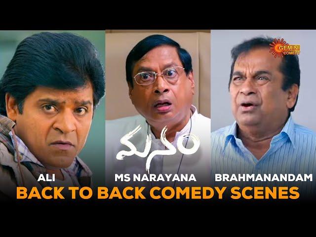 Manam Back To Back Comedy Scenes 🤣 | Nagachaitanya | Nagarjuna | Samantha | Telugu Comedy scene