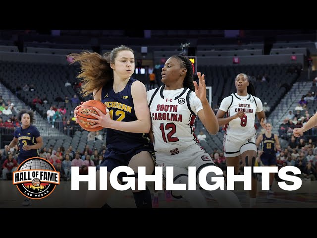 South Carolina vs. Michigan: 2024 Hall of Fame Series women's basketball highlights