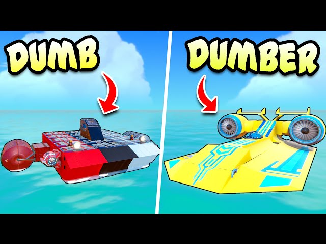 We Built the DUMBEST Boats With Jet Propulsion! (Noob vs Knob)