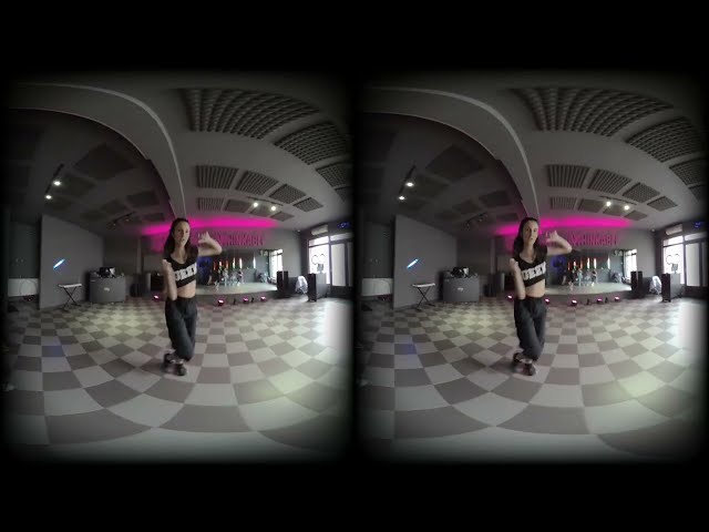 VR180 3D Video | Girl Having Fun At Infinity Arts Dance Studio | Female Popper | Hip Hop Solo | 5.7K