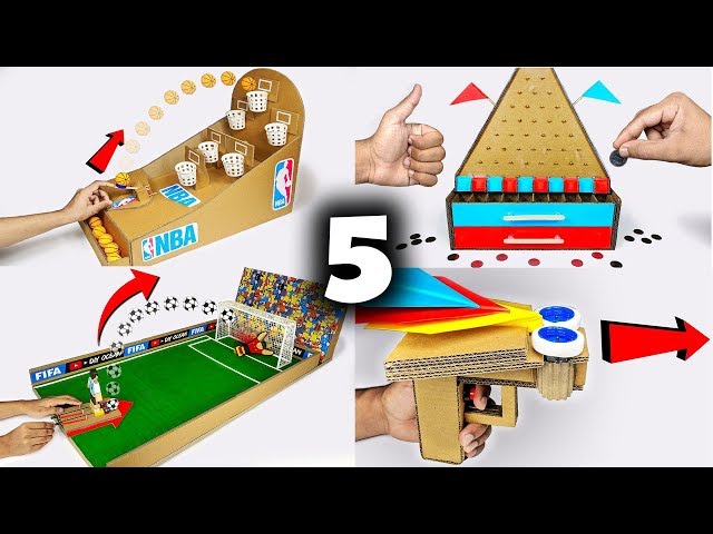 5 Amazing Cardboard Games Compilation