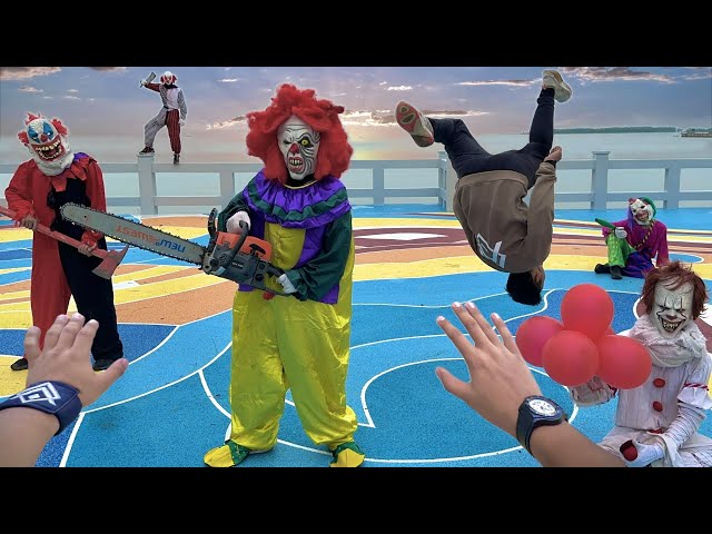 KILLER CLOWNS VS PARKOUR! - PENNYWISE 2024