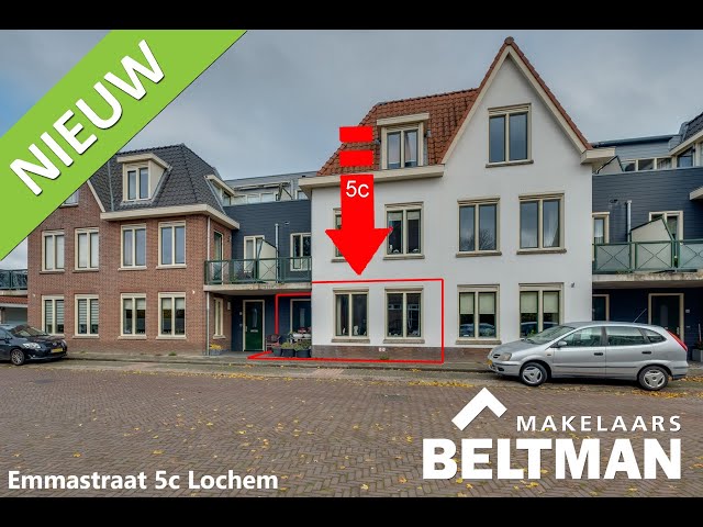 Emmastraat 5c Lochem | Tuin | 3-kamer appartement | Garagebox | Kleinschalig complex | Stadscentrum