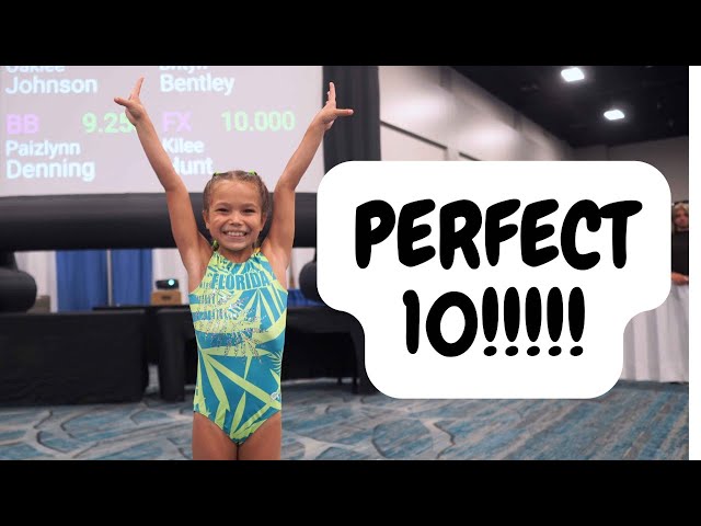 Unbelievable: 7-Year-Old Gymnast Scores Perfect 10 on Floor Routine!