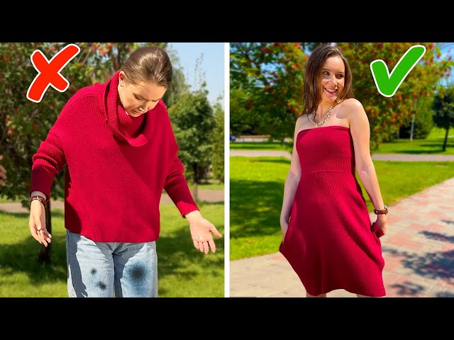 Look How Girls Cut And Upgrade Their Clothes in Public || Cool Clothes Hacks