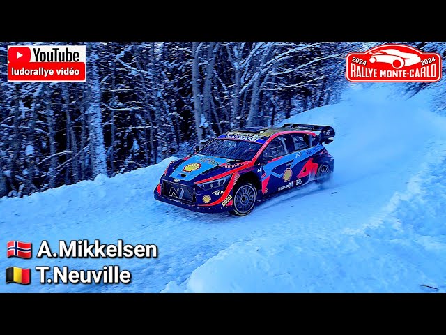 Média Day full snow - test rallye Monte-Carlo 2024 - Mikkelsen - Neuville - essais Hyundai i20 WRC