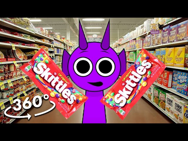 360º VR Purple Sprunki Skittles Meme | Incredibox Sprunki Animation