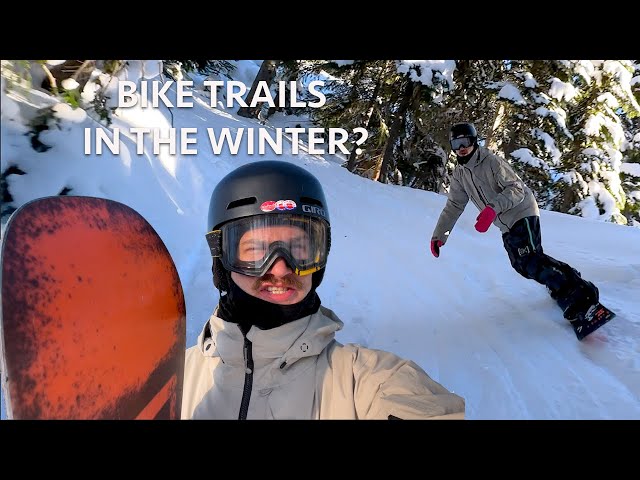 My Favourite Parts Of Whistler - Snowboarding Down The Bike Trails