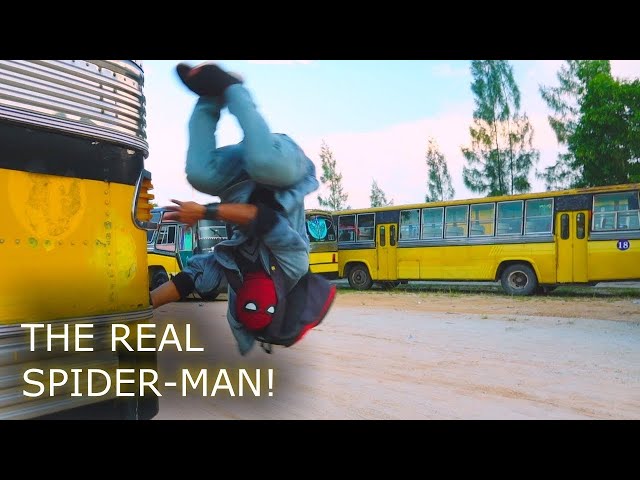 SPIDERMAN DITCHES SCHOOL PARKOUR!