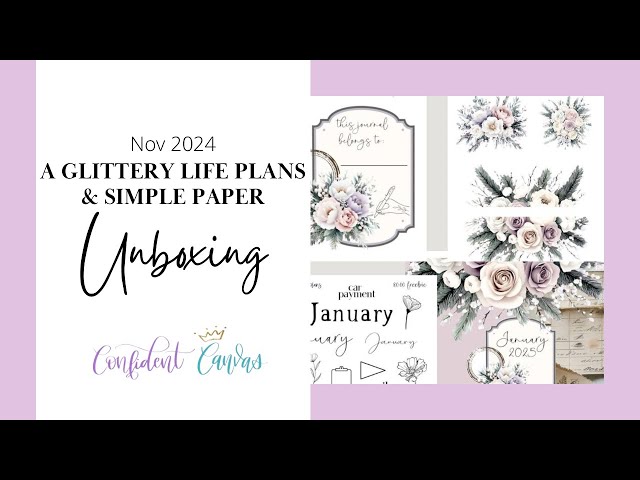 A Glittery Life Plans & Simple Paper Unboxing