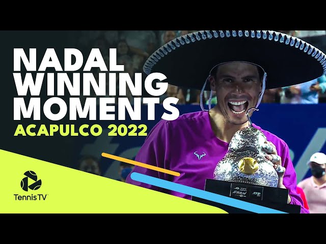 Rafa Nadal Championship Point, Speech & Trophy Lift in Acapulco!