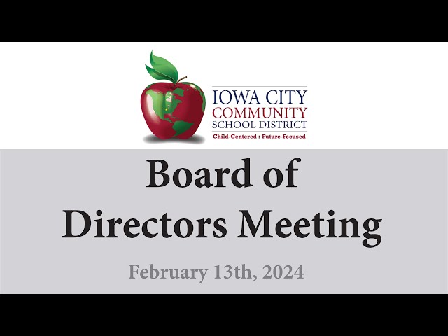 Board of Directors Meeting - 02/13/24