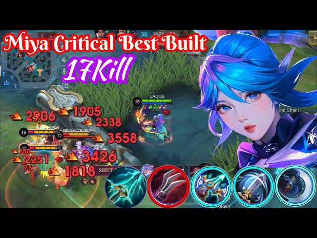 17 Kill Miya Solo Rank God In Mythic 46⭐️ MLBB Miya Built Top Global #mobilelegends #mlbb #top1mlbb