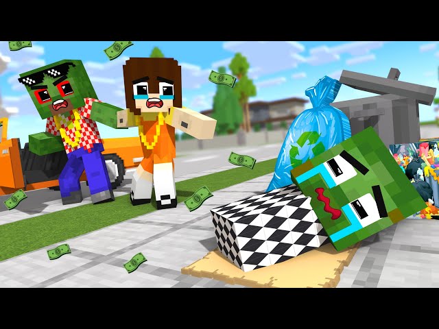 Monster School :  Zombie Mother Don't Go! - Minecraft Animation