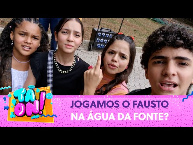 VLOG NOS BASTIDORES DA NOVELA: Mini queridos pregaram uma peça com o Fausto | Tá On