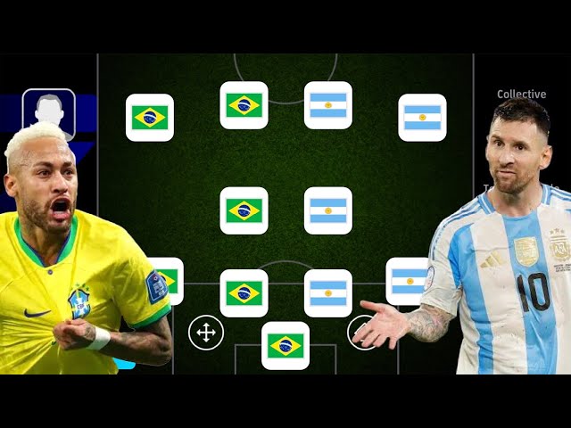 BRAZIL X ARGENTINA! 😱😱 BEST SPECIAL SQUAD BUILDER!! EFOOTBALL 2025 MOBILE