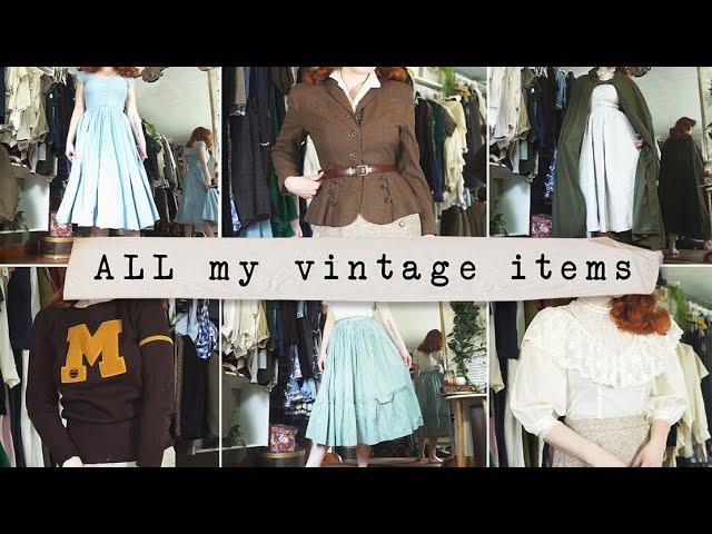 Trying on ALL of My Vintage Clothes