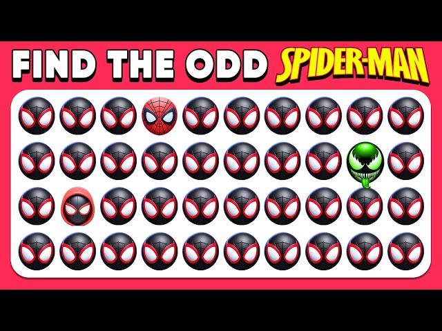 Find the ODD One Out - Spider Man Edition 🕷️🦸‍♂️🕸️ 60 Superhero Levels | Emoji Quiz | Panda Quiz