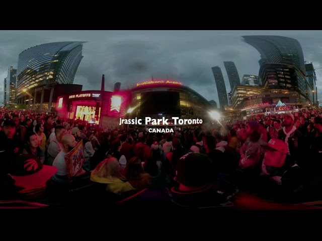 [360VR] NBA Finals Game 6 | Raptors Fans Jurassic Park Toronto Tip off トロントラプターズNBA初優勝ジュラシックパーク#3